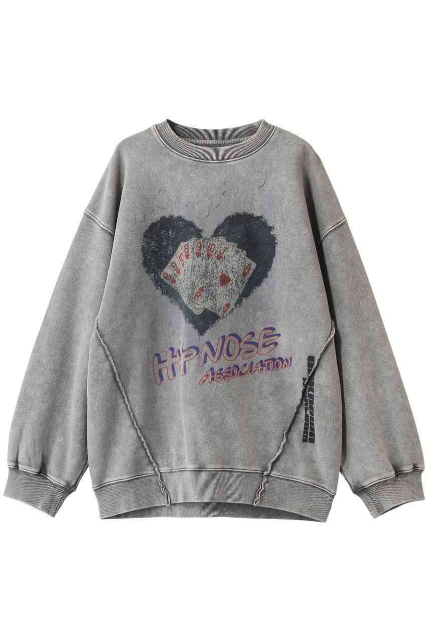 【メゾンスペシャル/MAISON SPECIAL】の【UNISEX】HYPNOSE Prime-Over クルースウェット(トランプ) 人気、トレンドファッション・服の通販 founy(ファニー) 　ファッション　Fashion　レディースファッション　Fashion for Women　トップス・カットソー　Cut & Sew Tops　シャツ・ブラウス・オフィスカジュアル　Elegant Blouses & Button-Ups　レディースパーカー・カジュアルフーディー　Casual Hoodies & Sweatshirts　ロングTシャツ・Tシャツ　Longline T-Shirts & Tees　スウェット・クルーネックトップス　Sweatshirts & Crewnecks / Relaxed Fit Sweat Tops　カットソー・ベーシックTシャツ　Cut-and-Sewn Tops / Stretch Tees & Basics　ユニセックス　Unisex, Genderless　カッティング　Cutting Detail　ショルダー　Shoulder, Shoulder Strap　シンプル　Simple, Minimal　スウェット / スエット　Sweatshirt, Sweatwear　ドロップ　Drop Shoulder, Dropped Style　フロント　Front, Front Design　プリント　Print, Printed Pattern　ボトム　Bottoms, Lower Wear　 other-1|ID: prp329100004904734 ipo3291000000036714794