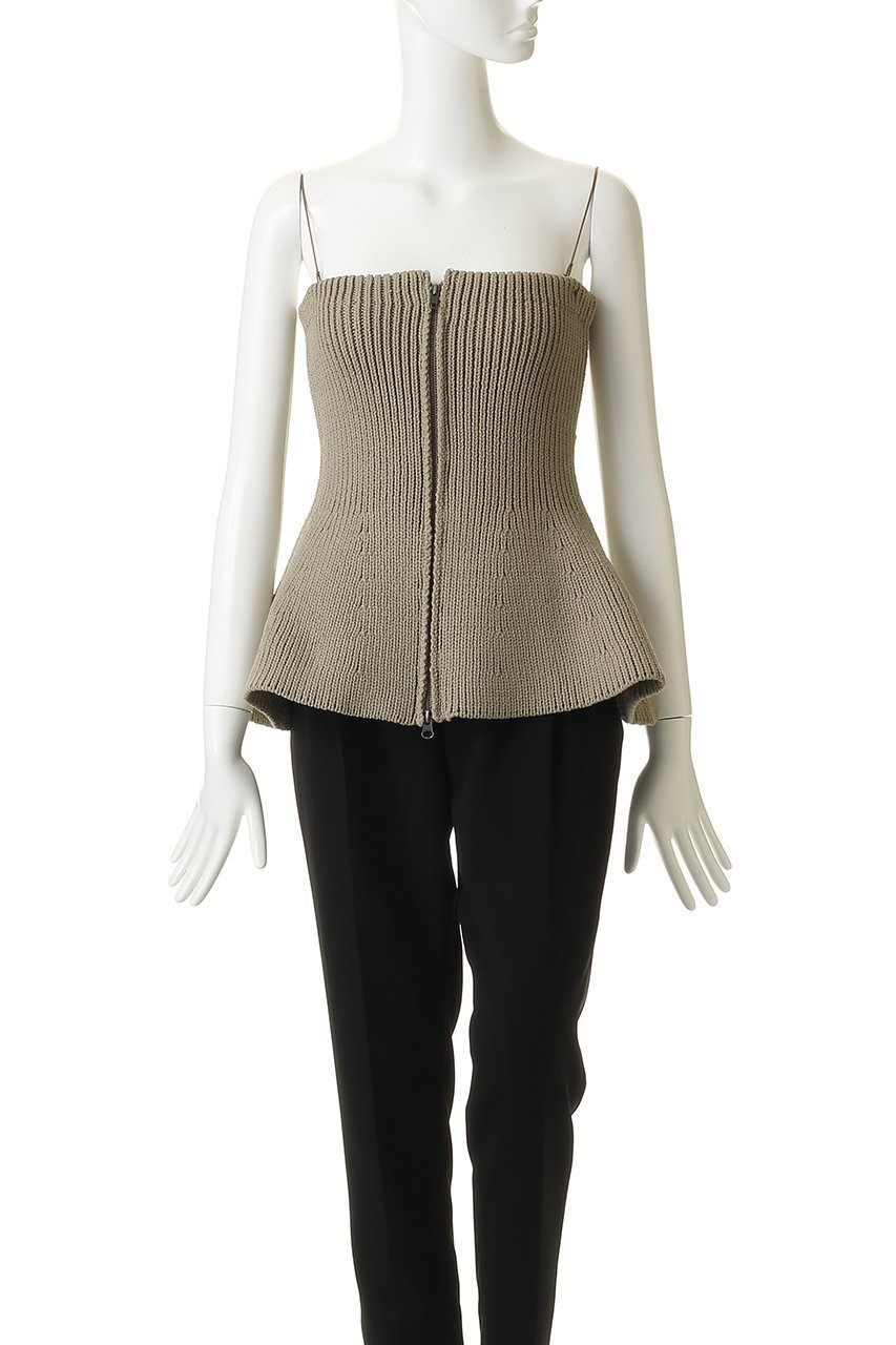 【サードマガジン/THIRD MAGAZINE】のジップアップビスチェ 人気、トレンドファッション・服の通販 founy(ファニー) 　ファッション　Fashion　レディースファッション　Fashion for Women　トップス・カットソー　Cut & Sew Tops　キャミソール&ノースリーブ　Camisoles & Sleeveless Tops　シャツ・ブラウス・オフィスカジュアル　Elegant Blouses & Button-Ups　ビスチェ　Bustiers & Corset Tops / Layered Bustier Style　カットソー　Cut and Sewn Top　ジップアップ　Zip-Up, Full Zip　ノースリーブ　Sleeveless, No-Sleeve　ビスチェ　Bustier, Corset Top　ペプラム　Peplum, Flared Hem　夏　Summer　春　Spring　S/S・春夏　SS, Spring/Summer, Warm Season　畦　Ribbed Knit　other-2|ID: prp329100004904738 ipo3291000000036746731