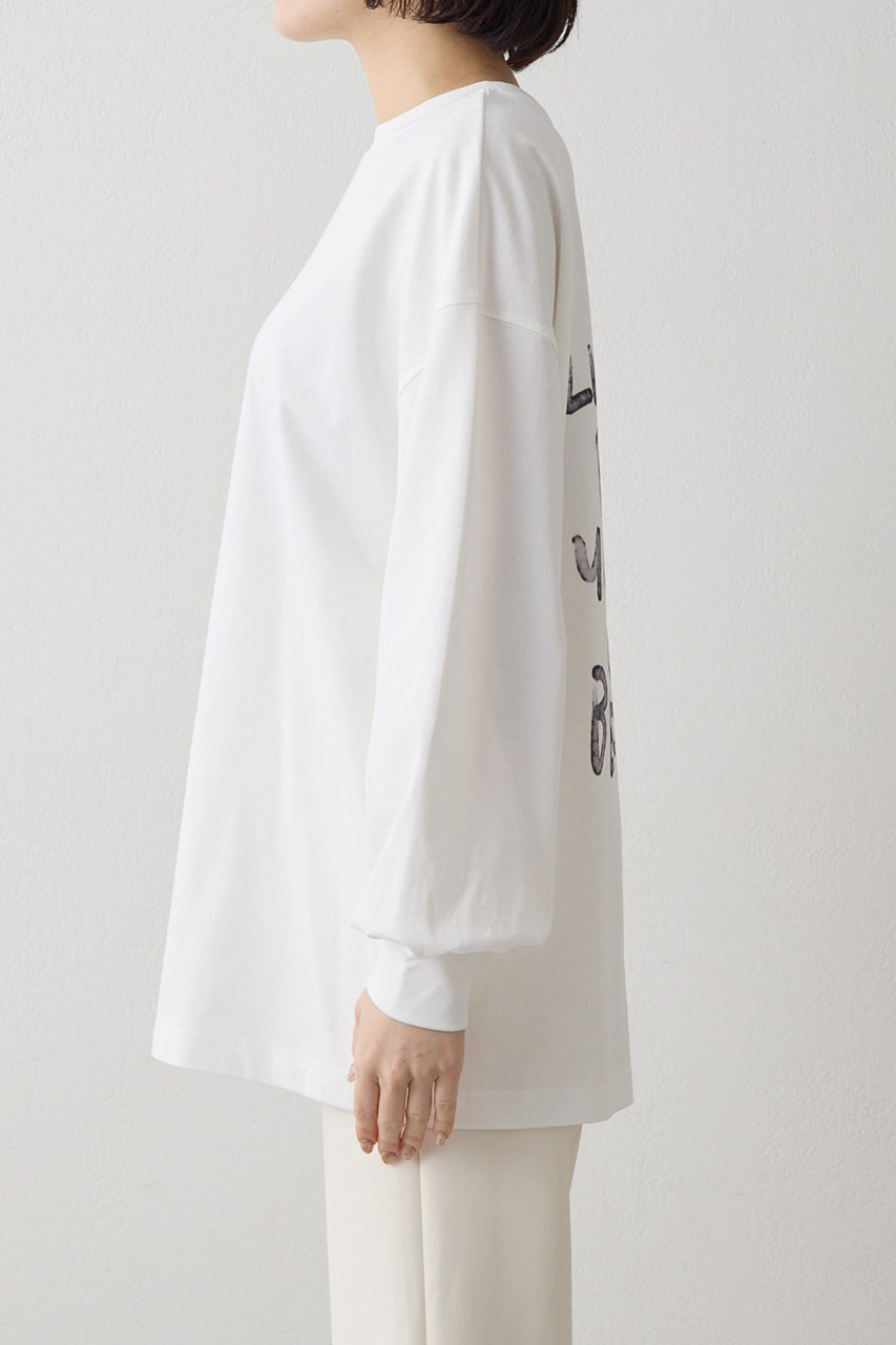 【ウィムガゼット/Whim Gazette】の【THE PAUSE】バックロゴロンTEE 人気、トレンドファッション・服の通販 founy(ファニー) 　ファッション　Fashion　レディースファッション　Fashion for Women　トップス・カットソー　Cut & Sew Tops　シャツ・ブラウス・オフィスカジュアル　Elegant Blouses & Button-Ups　ロングTシャツ・Tシャツ　Longline T-Shirts & Tees　カットソー・ベーシックTシャツ　Cut-and-Sewn Tops / Stretch Tees & Basics　シンプル　Simple, Minimal　スリーブ　Sleeve, Long Sleeve / Short Sleeve　バランス　Balance, Style Balance　フロント　Front, Front Design　プリント　Print, Printed Pattern　ベーシック　Basic, Essential　ルーズ　Loose, Oversized　ロング　Long, Long-Length　other-8|ID: prp329100004904739 ipo3291000000036714844