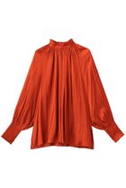 【ティアラ/Tiara】の【定番】2wayフリルネックギャザーブラウス オレンジ|ID: prp329100004904743 ipo3291000000036714873