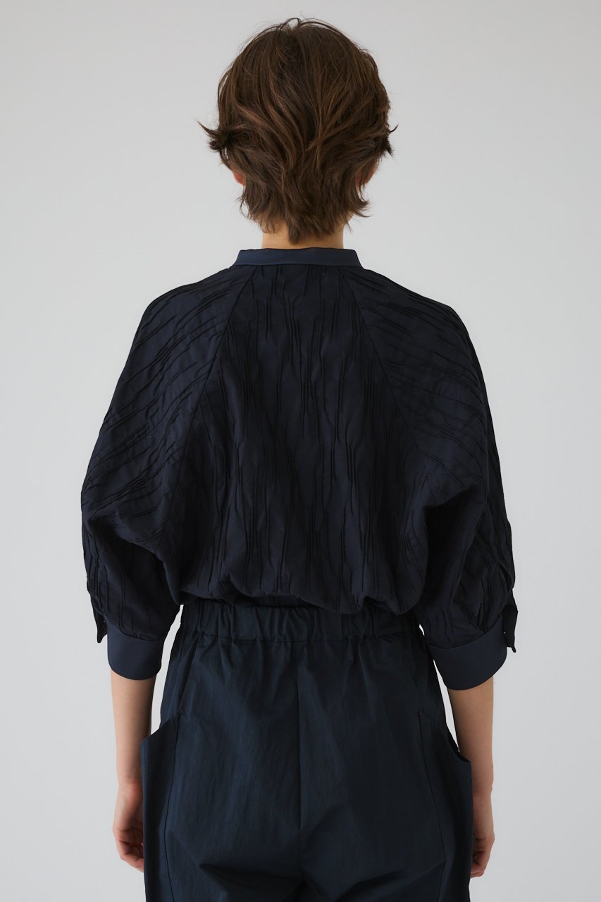 【リムアーク/RIM.ARK】のTuck pleats raglan blouse/ブラウス 人気、トレンドファッション・服の通販 founy(ファニー) 　ファッション　Fashion　レディースファッション　Fashion for Women　トップス・カットソー　Cut & Sew Tops　シャツ・ブラウス・オフィスカジュアル　Elegant Blouses & Button-Ups　おすすめ　Recommended / Our Picks　サテン　Satin, Glossy Fabric　ショート　Short, Short Length　スリーブ　Sleeve, Long Sleeve / Short Sleeve　タイトスカート　Pencil Skirt, Tight Skirt　ダウン　Down, Puffer　デニム　Denim, Jeans Material　ネックレス　Necklace, Pendant Necklace　モダン　Modern, Contemporary　リュクス　Luxury, Elegant, High-End, Chic　エレガント 上品　Elegant　other-3|ID: prp329100004904745 ipo3291000000036746750
