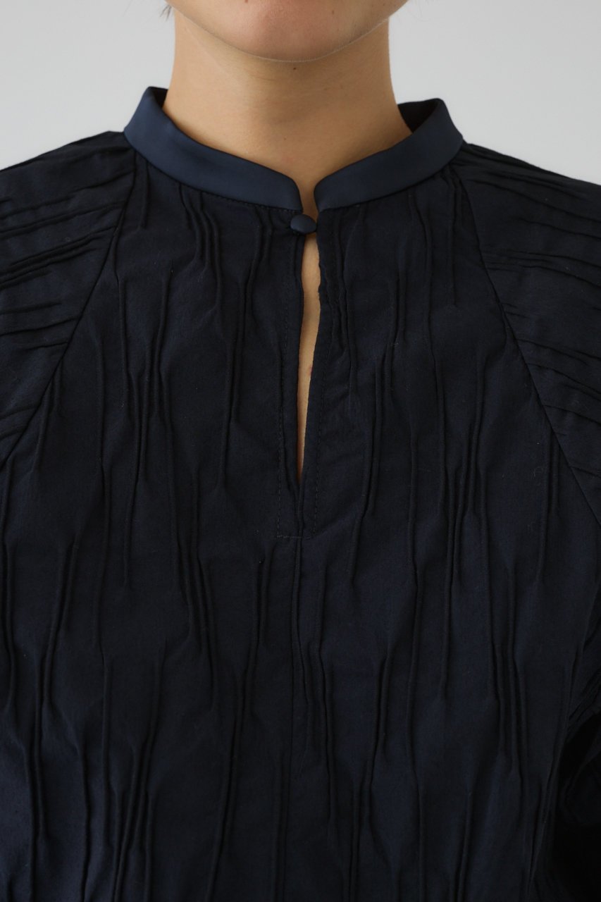 【リムアーク/RIM.ARK】のTuck pleats raglan blouse/ブラウス 人気、トレンドファッション・服の通販 founy(ファニー) 　ファッション　Fashion　レディースファッション　Fashion for Women　トップス・カットソー　Cut & Sew Tops　シャツ・ブラウス・オフィスカジュアル　Elegant Blouses & Button-Ups　おすすめ　Recommended / Our Picks　サテン　Satin, Glossy Fabric　ショート　Short, Short Length　スリーブ　Sleeve, Long Sleeve / Short Sleeve　タイトスカート　Pencil Skirt, Tight Skirt　ダウン　Down, Puffer　デニム　Denim, Jeans Material　ネックレス　Necklace, Pendant Necklace　モダン　Modern, Contemporary　リュクス　Luxury, Elegant, High-End, Chic　エレガント 上品　Elegant　other-5|ID: prp329100004904745 ipo3291000000036746752