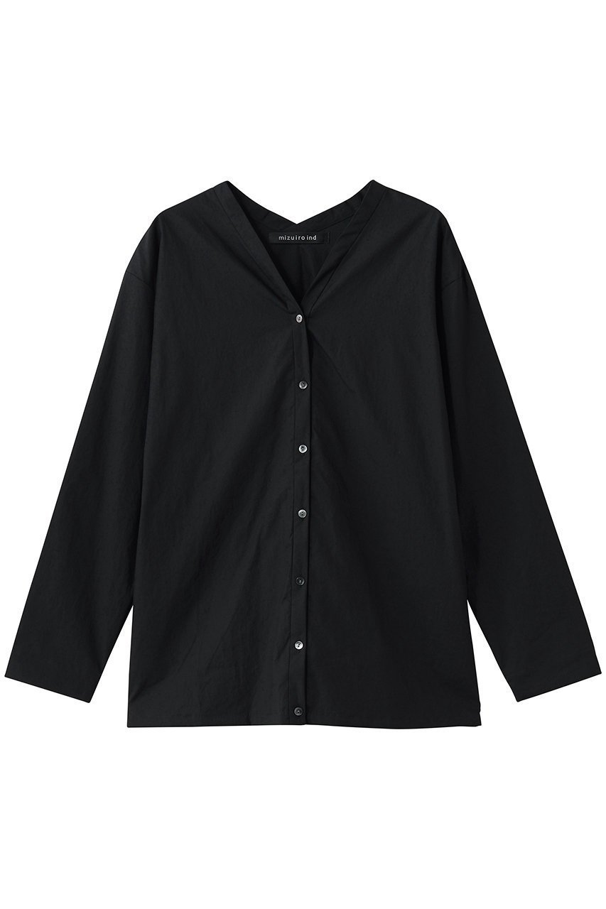 【ミズイロ インド/mizuiro ind】のshirt C/D カーディガン インテリア・キッズ・メンズ・レディースファッション・服の通販 founy(ファニー) 　ファッション　Fashion　レディースファッション　Fashion for Women　トップス・カットソー　Cut & Sew Tops　カーディガン・羽織り　Layered Style Cardigans　シャツ・ブラウス・オフィスカジュアル　Elegant Blouses & Button-Ups　カーディガン　Cardigan, Knitwear　スリーブ　Sleeve, Long Sleeve / Short Sleeve　フロント　Front, Front Design　ロング　Long, Long-Length　black|ID: prp329100004904760 ipo3291000000036715024