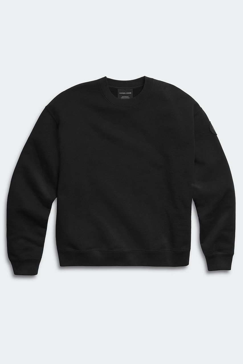 【カナダグース/CANADA GOOSE】の1487WT Wander Crew with Tonal disc ワンダー クルー インテリア・キッズ・メンズ・レディースファッション・服の通販 founy(ファニー) 　ファッション　Fashion　レディースファッション　Fashion for Women　トップス・カットソー　Cut & Sew Tops　シャツ・ブラウス・オフィスカジュアル　Elegant Blouses & Button-Ups　ロングTシャツ・Tシャツ　Longline T-Shirts & Tees　カットソー・ベーシックTシャツ　Cut-and-Sewn Tops / Stretch Tees & Basics　なめらか　Smooth, Silky Texture　スリーブ　Sleeve, Long Sleeve / Short Sleeve　ダブル　Double, Double-Breasted　フィット　Fit, Slim Fit　リブニット　Rib Knit, Ribbed Knit　リラックス　Relax, Relaxed Fit　ロング　Long, Long-Length　再入荷　Restock / Back in Stock　ブラック|ID: prp329100004904766 ipo3291000000036715076