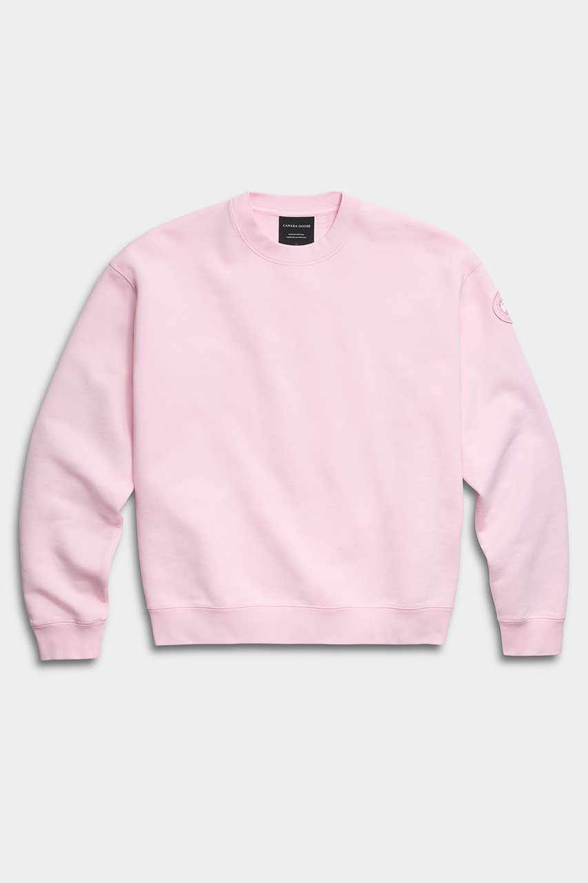 【カナダグース/CANADA GOOSE】の1487WT Wander Crew with Tonal disc ワンダー クルー インテリア・キッズ・メンズ・レディースファッション・服の通販 founy(ファニー) 　ファッション　Fashion　レディースファッション　Fashion for Women　トップス・カットソー　Cut & Sew Tops　シャツ・ブラウス・オフィスカジュアル　Elegant Blouses & Button-Ups　ロングTシャツ・Tシャツ　Longline T-Shirts & Tees　カットソー・ベーシックTシャツ　Cut-and-Sewn Tops / Stretch Tees & Basics　なめらか　Smooth, Silky Texture　スリーブ　Sleeve, Long Sleeve / Short Sleeve　ダブル　Double, Double-Breasted　フィット　Fit, Slim Fit　リブニット　Rib Knit, Ribbed Knit　リラックス　Relax, Relaxed Fit　ロング　Long, Long-Length　再入荷　Restock / Back in Stock　ブルームピンク|ID: prp329100004904766 ipo3291000000036715077