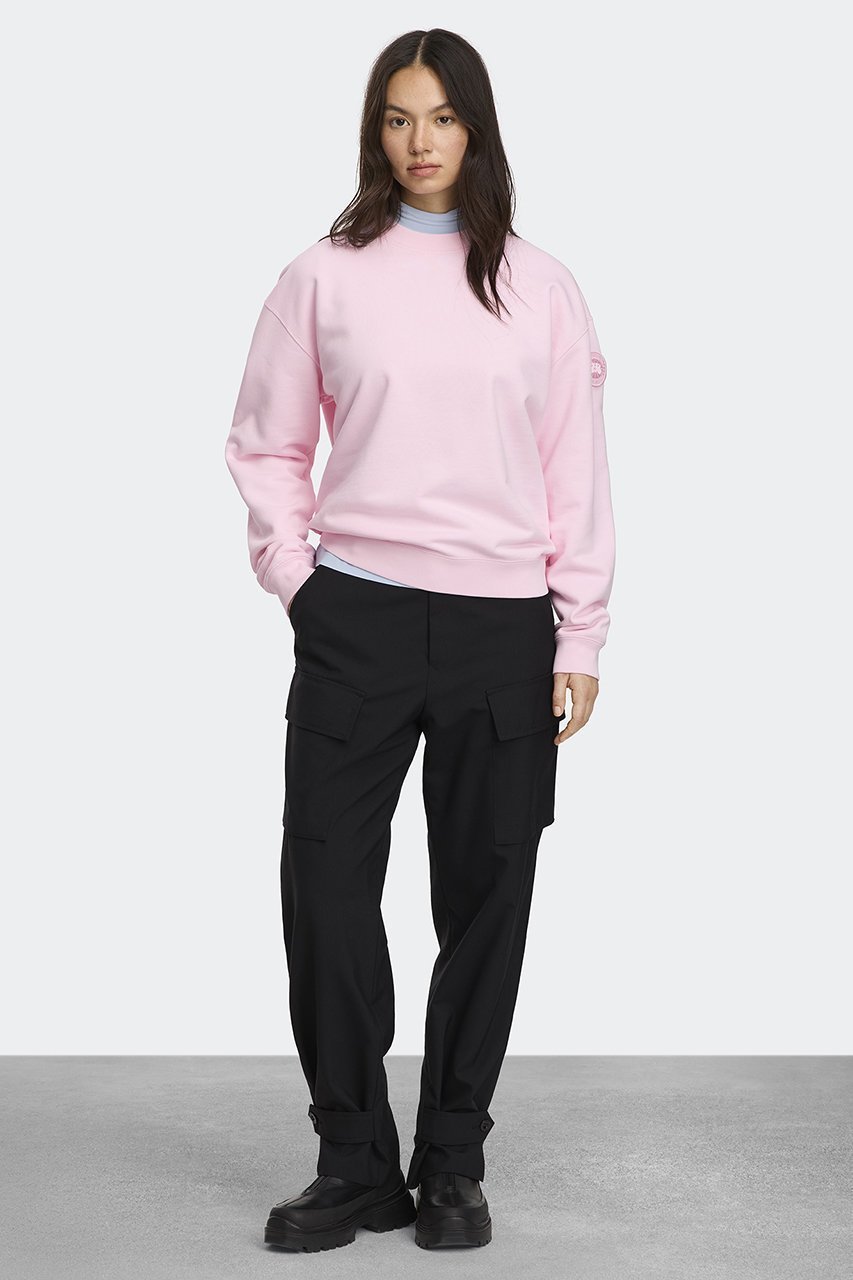 【カナダグース/CANADA GOOSE】の1487WT Wander Crew with Tonal disc ワンダー クルー 人気、トレンドファッション・服の通販 founy(ファニー) 　ファッション　Fashion　レディースファッション　Fashion for Women　トップス・カットソー　Cut & Sew Tops　シャツ・ブラウス・オフィスカジュアル　Elegant Blouses & Button-Ups　ロングTシャツ・Tシャツ　Longline T-Shirts & Tees　カットソー・ベーシックTシャツ　Cut-and-Sewn Tops / Stretch Tees & Basics　なめらか　Smooth, Silky Texture　スリーブ　Sleeve, Long Sleeve / Short Sleeve　ダブル　Double, Double-Breasted　フィット　Fit, Slim Fit　リブニット　Rib Knit, Ribbed Knit　リラックス　Relax, Relaxed Fit　ロング　Long, Long-Length　再入荷　Restock / Back in Stock　other-3|ID: prp329100004904766 ipo3291000000036715079