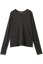 【ハー/HER.】のシアーカットソー 人気、トレンドファッション・服の通販 founy(ファニー) ファッション Fashion レディースファッション Fashion for Women トップス・カットソー Cut & Sew Tops シャツ・ブラウス・オフィスカジュアル Elegant Blouses & Button-Ups ロングTシャツ・Tシャツ Longline T-Shirts & Tees カットソー・ベーシックTシャツ Cut-and-Sewn Tops / Stretch Tees & Basics インナー Innerwear スリーブ Sleeve, Long Sleeve / Short Sleeve ベーシック Basic, Essential ロング Long, Long-Length 春 Spring thumbnail チャコールグレー|ID: prp329100004904768 ipo3291000000036715090