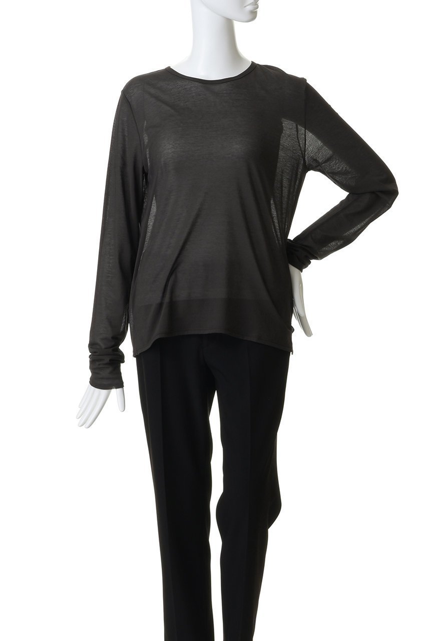 【ハー/HER.】のシアーカットソー 人気、トレンドファッション・服の通販 founy(ファニー) 　ファッション　Fashion　レディースファッション　Fashion for Women　トップス・カットソー　Cut & Sew Tops　シャツ・ブラウス・オフィスカジュアル　Elegant Blouses & Button-Ups　ロングTシャツ・Tシャツ　Longline T-Shirts & Tees　カットソー・ベーシックTシャツ　Cut-and-Sewn Tops / Stretch Tees & Basics　インナー　Innerwear　スリーブ　Sleeve, Long Sleeve / Short Sleeve　ベーシック　Basic, Essential　ロング　Long, Long-Length　春　Spring　other-2|ID: prp329100004904768 ipo3291000000036715091