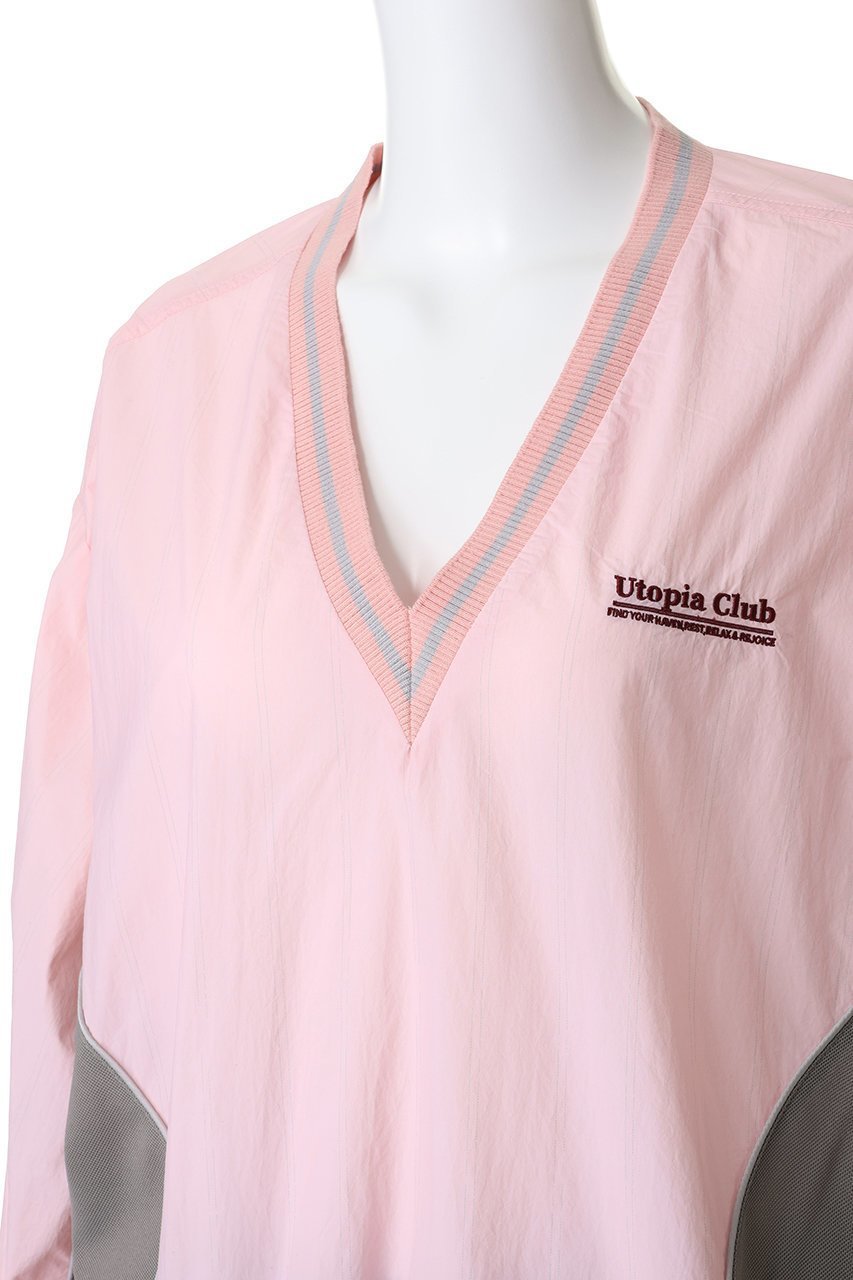 【メゾンスペシャル/MAISON SPECIAL】のStriped Print V-Neck Tops/ストライププリントVネックトップス 人気、トレンドファッション・服の通販 founy(ファニー) 　ファッション　Fashion　レディースファッション　Fashion for Women　トップス・カットソー　Cut & Sew Tops　シャツ・ブラウス・オフィスカジュアル　Elegant Blouses & Button-Ups　ロングTシャツ・Tシャツ　Longline T-Shirts & Tees　カットソー・ベーシックTシャツ　Cut-and-Sewn Tops / Stretch Tees & Basics　Vネックトップス　V-Neck Tops / V-Cut Neckline Shirts　カットソー　Cut and Sewn Top　ストライプ　Stripe, Striped Pattern　スポーツ　Sports, Activewear　スリーブ　Sleeve, Long Sleeve / Short Sleeve　セットアップ　Set-Up, Coordinated Outfit　ドッキング　Docking, Mixed Material　プリント　Print, Printed Pattern　ロング　Long, Long-Length　鹿の子　Piqué, Kanoko Fabric　other-5|ID: prp329100004904770 ipo3291000000036746790