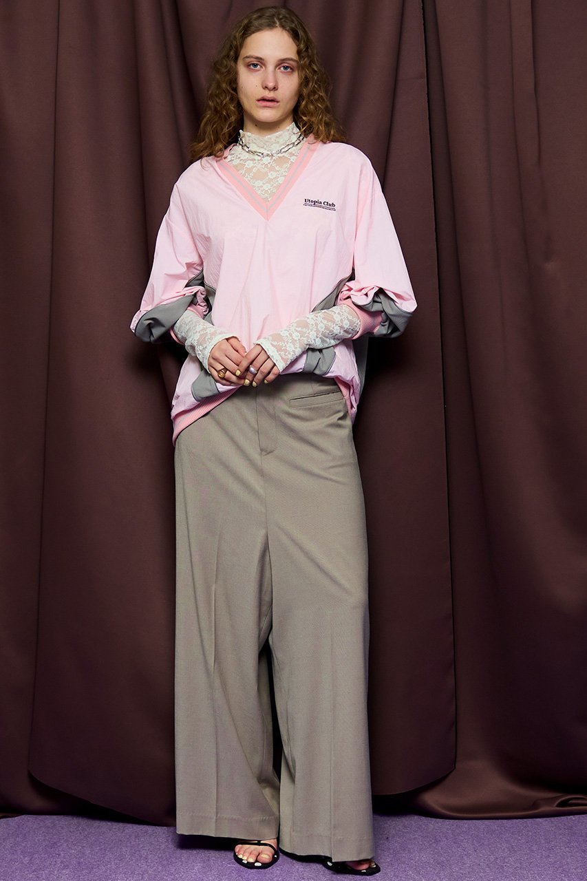 【メゾンスペシャル/MAISON SPECIAL】のStriped Print V-Neck Tops/ストライププリントVネックトップス 人気、トレンドファッション・服の通販 founy(ファニー) 　ファッション　Fashion　レディースファッション　Fashion for Women　トップス・カットソー　Cut & Sew Tops　シャツ・ブラウス・オフィスカジュアル　Elegant Blouses & Button-Ups　ロングTシャツ・Tシャツ　Longline T-Shirts & Tees　カットソー・ベーシックTシャツ　Cut-and-Sewn Tops / Stretch Tees & Basics　Vネックトップス　V-Neck Tops / V-Cut Neckline Shirts　カットソー　Cut and Sewn Top　ストライプ　Stripe, Striped Pattern　スポーツ　Sports, Activewear　スリーブ　Sleeve, Long Sleeve / Short Sleeve　セットアップ　Set-Up, Coordinated Outfit　ドッキング　Docking, Mixed Material　プリント　Print, Printed Pattern　ロング　Long, Long-Length　鹿の子　Piqué, Kanoko Fabric　other-8|ID: prp329100004904770 ipo3291000000036746793