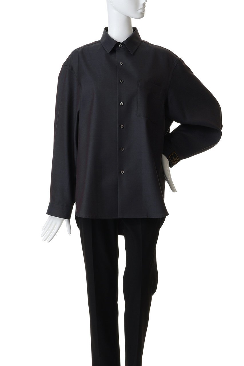 【メゾンスペシャル/MAISON SPECIAL】の【UNISEX】72/2 4色シャンブレーウールシャツ 人気、トレンドファッション・服の通販 founy(ファニー) 　ファッション　Fashion　レディースファッション　Fashion for Women　トップス・カットソー　Cut & Sew Tops　シャツ・ブラウス・オフィスカジュアル　Elegant Blouses & Button-Ups　ユニセックス　Unisex, Genderless　スリーブ　Sleeve, Long Sleeve / Short Sleeve　リュクス　Luxury, Elegant, High-End, Chic　ロング　Long, Long-Length　other-2|ID: prp329100004904773 ipo3291000000036715140