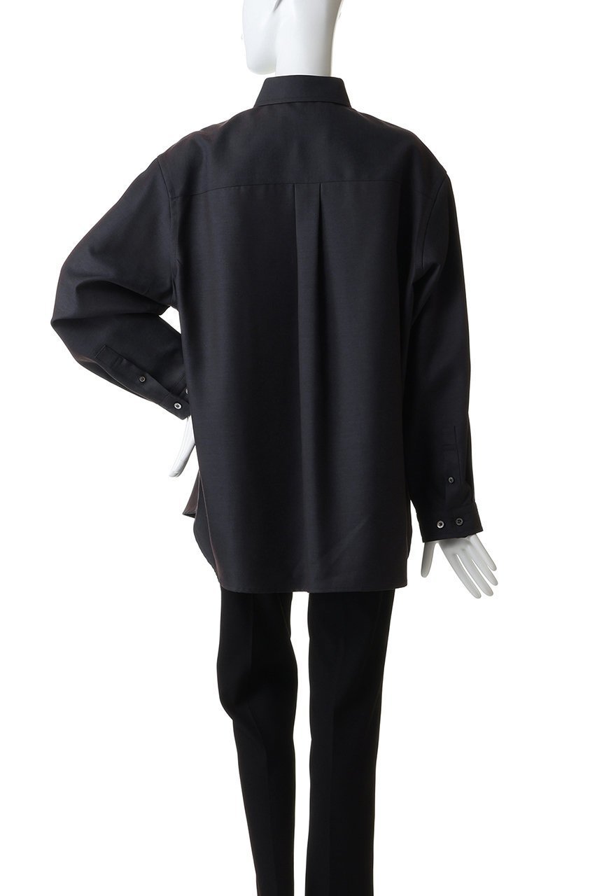 【メゾンスペシャル/MAISON SPECIAL】の【UNISEX】72/2 4色シャンブレーウールシャツ 人気、トレンドファッション・服の通販 founy(ファニー) 　ファッション　Fashion　レディースファッション　Fashion for Women　トップス・カットソー　Cut & Sew Tops　シャツ・ブラウス・オフィスカジュアル　Elegant Blouses & Button-Ups　ユニセックス　Unisex, Genderless　スリーブ　Sleeve, Long Sleeve / Short Sleeve　リュクス　Luxury, Elegant, High-End, Chic　ロング　Long, Long-Length　other-4|ID: prp329100004904773 ipo3291000000036715142