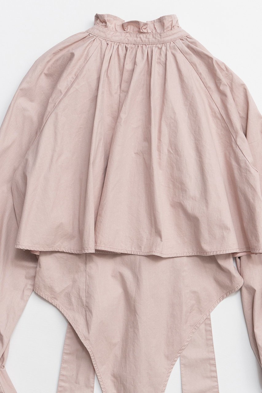 【メゾンスペシャル/MAISON SPECIAL】のRuffle Shirt Bodysuit/ラッフルシャツボディスーツ 人気、トレンドファッション・服の通販 founy(ファニー) 　ファッション　Fashion　レディースファッション　Fashion for Women　トップス・カットソー　Cut & Sew Tops　シャツ・ブラウス・オフィスカジュアル　Elegant Blouses & Button-Ups　ロングTシャツ・Tシャツ　Longline T-Shirts & Tees　カットソー・ベーシックTシャツ　Cut-and-Sewn Tops / Stretch Tees & Basics　スリーブ　Sleeve, Long Sleeve / Short Sleeve　スーツ　Suit, Formalwear　フリル　Frill, Ruffle　ロング　Long, Long-Length　other-8|ID: prp329100004904774 ipo3291000000036746808