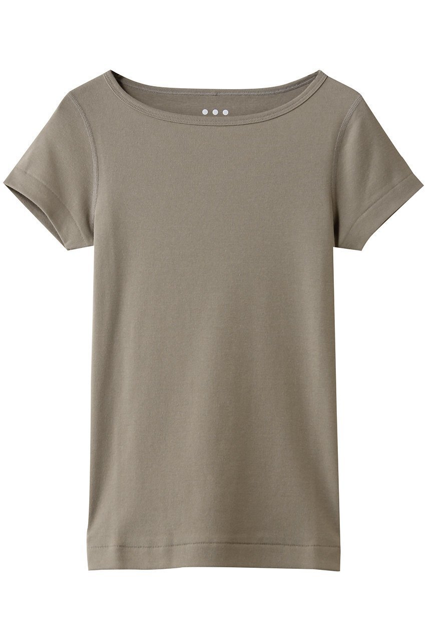 【スリー ドッツ/three dots】のオーガニックコットン 半袖ジンジャー インテリア・キッズ・メンズ・レディースファッション・服の通販 founy(ファニー) 　ファッション　Fashion　レディースファッション　Fashion for Women　トップス・カットソー　Cut & Sew Tops　シャツ・ブラウス・オフィスカジュアル　Elegant Blouses & Button-Ups　ロングTシャツ・Tシャツ　Longline T-Shirts & Tees　カットソー・ベーシックTシャツ　Cut-and-Sewn Tops / Stretch Tees & Basics　オーガニック　Organic Cotton　コンパクト　Compact, Small Size　ショルダー　Shoulder, Shoulder Strap　ショート　Short, Short Length　ジャケット　Jacket, Outerwear　スリーブ　Sleeve, Long Sleeve / Short Sleeve　バランス　Balance, Style Balance　フィット　Fit, Slim Fit　ラウンド　Round, Round Neck　半袖　Short Sleeve, Half Sleeve　定番　Standard, Basic Item　コブルストーン|ID: prp329100004904776 ipo3291000000036715189