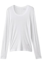 【スリー ドッツ/three dots】のシアージェシカ スクープネックカットソー 人気、トレンドファッション・服の通販 founy(ファニー) ファッション Fashion レディースファッション Fashion for Women トップス・カットソー Cut & Sew Tops シャツ・ブラウス・オフィスカジュアル Elegant Blouses & Button-Ups ロングTシャツ・Tシャツ Longline T-Shirts & Tees カットソー・ベーシックTシャツ Cut-and-Sewn Tops / Stretch Tees & Basics インナー Innerwear キャミソール Camisole, Spaghetti Strap Top シアー Sheer, See-Through スリーブ Sleeve, Long Sleeve / Short Sleeve タンク Tank Top, Sleeveless Top バランス Balance, Style Balance ロング Long, Long-Length thumbnail ホワイト|ID: prp329100004904777 ipo3291000000036715217