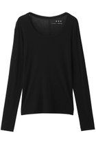 【スリー ドッツ/three dots】のシアージェシカ スクープネックカットソー 人気、トレンドファッション・服の通販 founy(ファニー) ファッション Fashion レディースファッション Fashion for Women トップス・カットソー Cut & Sew Tops シャツ・ブラウス・オフィスカジュアル Elegant Blouses & Button-Ups ロングTシャツ・Tシャツ Longline T-Shirts & Tees カットソー・ベーシックTシャツ Cut-and-Sewn Tops / Stretch Tees & Basics インナー Innerwear キャミソール Camisole, Spaghetti Strap Top シアー Sheer, See-Through スリーブ Sleeve, Long Sleeve / Short Sleeve タンク Tank Top, Sleeveless Top バランス Balance, Style Balance ロング Long, Long-Length thumbnail ブラック|ID: prp329100004904777 ipo3291000000036715218