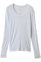 【スリー ドッツ/three dots】のシアージェシカ スクープネックカットソー 人気、トレンドファッション・服の通販 founy(ファニー) ファッション Fashion レディースファッション Fashion for Women トップス・カットソー Cut & Sew Tops シャツ・ブラウス・オフィスカジュアル Elegant Blouses & Button-Ups ロングTシャツ・Tシャツ Longline T-Shirts & Tees カットソー・ベーシックTシャツ Cut-and-Sewn Tops / Stretch Tees & Basics インナー Innerwear キャミソール Camisole, Spaghetti Strap Top シアー Sheer, See-Through スリーブ Sleeve, Long Sleeve / Short Sleeve タンク Tank Top, Sleeveless Top バランス Balance, Style Balance ロング Long, Long-Length thumbnail ライトブルー|ID: prp329100004904777 ipo3291000000036715222