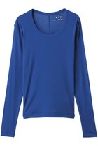 【スリー ドッツ/three dots】のシアージェシカ スクープネックカットソー 人気、トレンドファッション・服の通販 founy(ファニー) ファッション Fashion レディースファッション Fashion for Women トップス・カットソー Cut & Sew Tops シャツ・ブラウス・オフィスカジュアル Elegant Blouses & Button-Ups ロングTシャツ・Tシャツ Longline T-Shirts & Tees カットソー・ベーシックTシャツ Cut-and-Sewn Tops / Stretch Tees & Basics インナー Innerwear キャミソール Camisole, Spaghetti Strap Top シアー Sheer, See-Through スリーブ Sleeve, Long Sleeve / Short Sleeve タンク Tank Top, Sleeveless Top バランス Balance, Style Balance ロング Long, Long-Length thumbnail ブルー|ID: prp329100004904777 ipo3291000000036715223