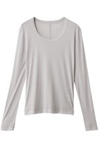 【スリー ドッツ/three dots】のシアージェシカ スクープネックカットソー 人気、トレンドファッション・服の通販 founy(ファニー) ファッション Fashion レディースファッション Fashion for Women トップス・カットソー Cut & Sew Tops シャツ・ブラウス・オフィスカジュアル Elegant Blouses & Button-Ups ロングTシャツ・Tシャツ Longline T-Shirts & Tees カットソー・ベーシックTシャツ Cut-and-Sewn Tops / Stretch Tees & Basics インナー Innerwear キャミソール Camisole, Spaghetti Strap Top シアー Sheer, See-Through スリーブ Sleeve, Long Sleeve / Short Sleeve タンク Tank Top, Sleeveless Top バランス Balance, Style Balance ロング Long, Long-Length thumbnail クールグレイ|ID: prp329100004904777 ipo3291000000036715225