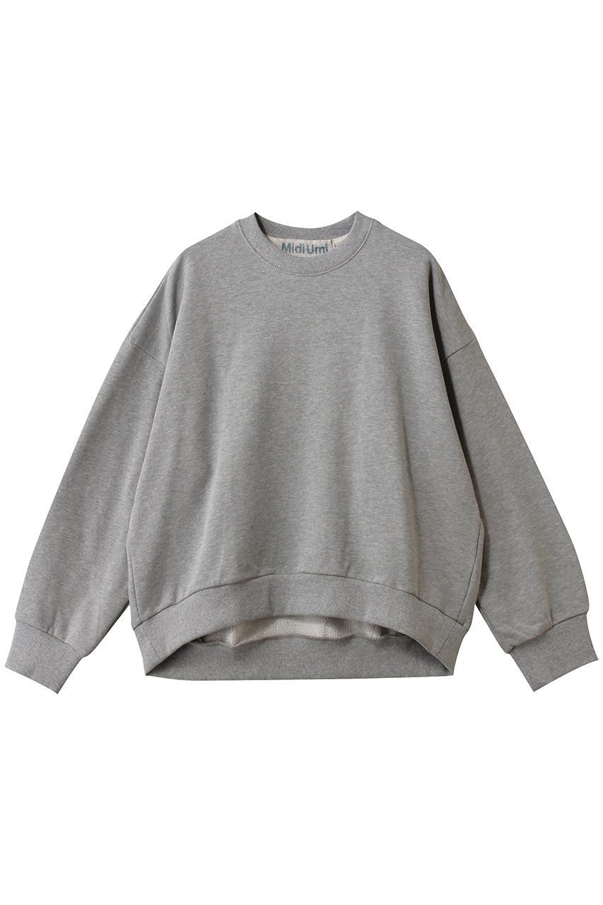 【ミディウミ/MidiUmi】のwide sweat PO プルオーバー インテリア・キッズ・メンズ・レディースファッション・服の通販 founy(ファニー) 　ファッション　Fashion　レディースファッション　Fashion for Women　トップス・カットソー　Cut & Sew Tops　シャツ・ブラウス・オフィスカジュアル　Elegant Blouses & Button-Ups　レディースパーカー・カジュアルフーディー　Casual Hoodies & Sweatshirts　ロングTシャツ・Tシャツ　Longline T-Shirts & Tees　カジュアルプルオーバー・ニットトップス　Pullovers & Knit Tops / Casual Pullovers　スウェット・クルーネックトップス　Sweatshirts & Crewnecks / Relaxed Fit Sweat Tops　カットソー・ベーシックTシャツ　Cut-and-Sewn Tops / Stretch Tees & Basics　シンプル　Simple, Minimal　スウェット / スエット　Sweatshirt, Sweatwear　ヘムライン　Hemline, Bottom Cut　ボトム　Bottoms, Lower Wear　ワイド　Wide, Wide Fit　gray|ID: prp329100004904779 ipo3291000000036715245