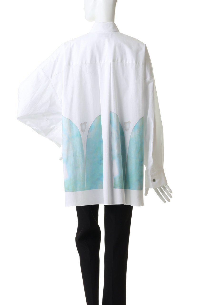 【エンフォルド/ENFOLD】のTWO-WAY BASIC SHIRT 人気、トレンドファッション・服の通販 founy(ファニー) 　ファッション　Fashion　レディースファッション　Fashion for Women　トップス・カットソー　Cut & Sew Tops　シャツ・ブラウス・オフィスカジュアル　Elegant Blouses & Button-Ups　シェイプ　Shape, Slim Fit　シンプル　Simple, Minimal　スリーブ　Sleeve, Long Sleeve / Short Sleeve　プリント　Print, Printed Pattern　ボトム　Bottoms, Lower Wear　ロング　Long, Long-Length　other-4|ID: prp329100004904786 ipo3291000000036715317