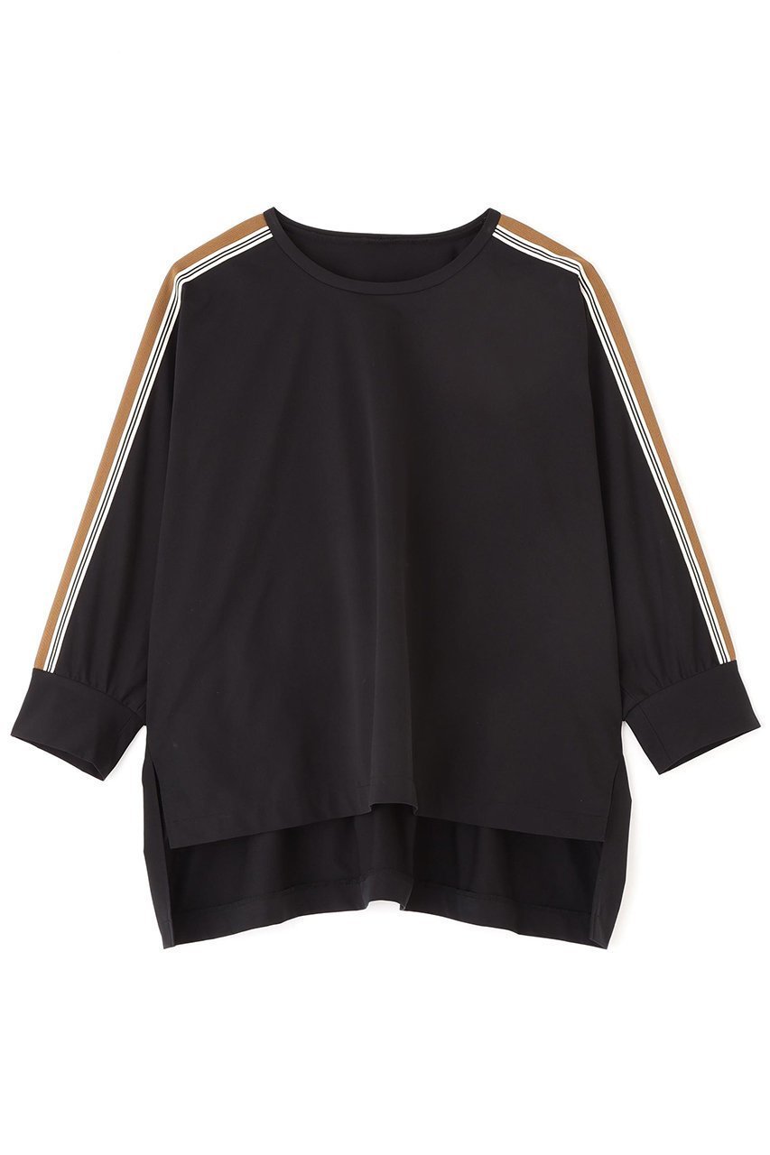 【アドーア/ADORE】のハイゲージストレッチトップス インテリア・キッズ・メンズ・レディースファッション・服の通販 founy(ファニー) 　ファッション　Fashion　レディースファッション　Fashion for Women　トップス・カットソー　Cut & Sew Tops　シャツ・ブラウス・オフィスカジュアル　Elegant Blouses & Button-Ups　ロングTシャツ・Tシャツ　Longline T-Shirts & Tees　カットソー・ベーシックTシャツ　Cut-and-Sewn Tops / Stretch Tees & Basics　おすすめ　Recommended / Our Picks　カットソー　Cut and Sewn Top　ギャザー　Gathered, Ruffled　ショート　Short, Short Length　ストレッチ　Stretch, Stretchy Fabric　スリーブ　Sleeve, Long Sleeve / Short Sleeve　セットアップ　Set-Up, Coordinated Outfit　ペプラム　Peplum, Flared Hem　ブラック|ID: prp329100004904795 ipo3291000000036715388