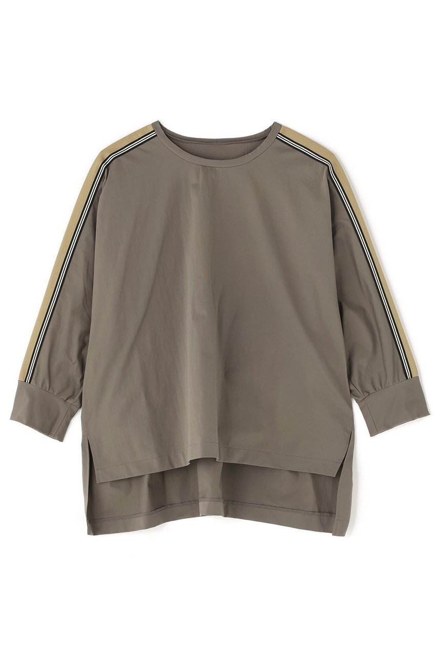 【アドーア/ADORE】のハイゲージストレッチトップス インテリア・キッズ・メンズ・レディースファッション・服の通販 founy(ファニー) 　ファッション　Fashion　レディースファッション　Fashion for Women　トップス・カットソー　Cut & Sew Tops　シャツ・ブラウス・オフィスカジュアル　Elegant Blouses & Button-Ups　ロングTシャツ・Tシャツ　Longline T-Shirts & Tees　カットソー・ベーシックTシャツ　Cut-and-Sewn Tops / Stretch Tees & Basics　おすすめ　Recommended / Our Picks　カットソー　Cut and Sewn Top　ギャザー　Gathered, Ruffled　ショート　Short, Short Length　ストレッチ　Stretch, Stretchy Fabric　スリーブ　Sleeve, Long Sleeve / Short Sleeve　セットアップ　Set-Up, Coordinated Outfit　ペプラム　Peplum, Flared Hem　ブラウン|ID: prp329100004904795 ipo3291000000036715389