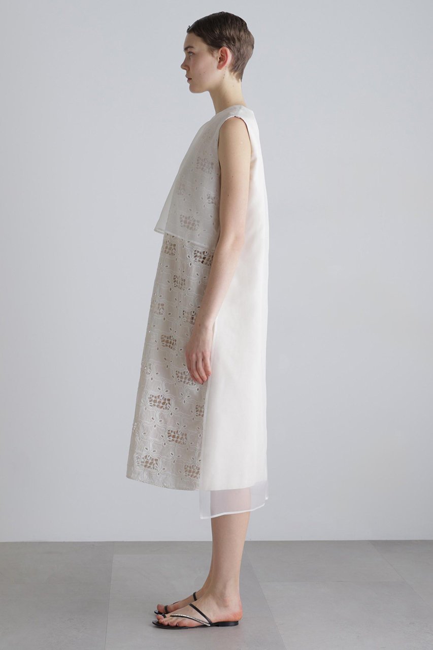 【アドーア/ADORE】のラティスエンブロイダリーワンピース 人気、トレンドファッション・服の通販 founy(ファニー) 　ファッション　Fashion　レディースファッション　Fashion for Women　ワンピース　Dresses　チュニック　Tunic Tops & Dresses　オーガンジー　Organza Fabric　チュニック　Tunic, Long Top　ドレス　Dress, One-Piece　モチーフ　Motif, Design Theme　レース　Lace, Lace Fabric　エレガント 上品　Elegant　other-2|ID: prp329100004904797 ipo3291000000036715403