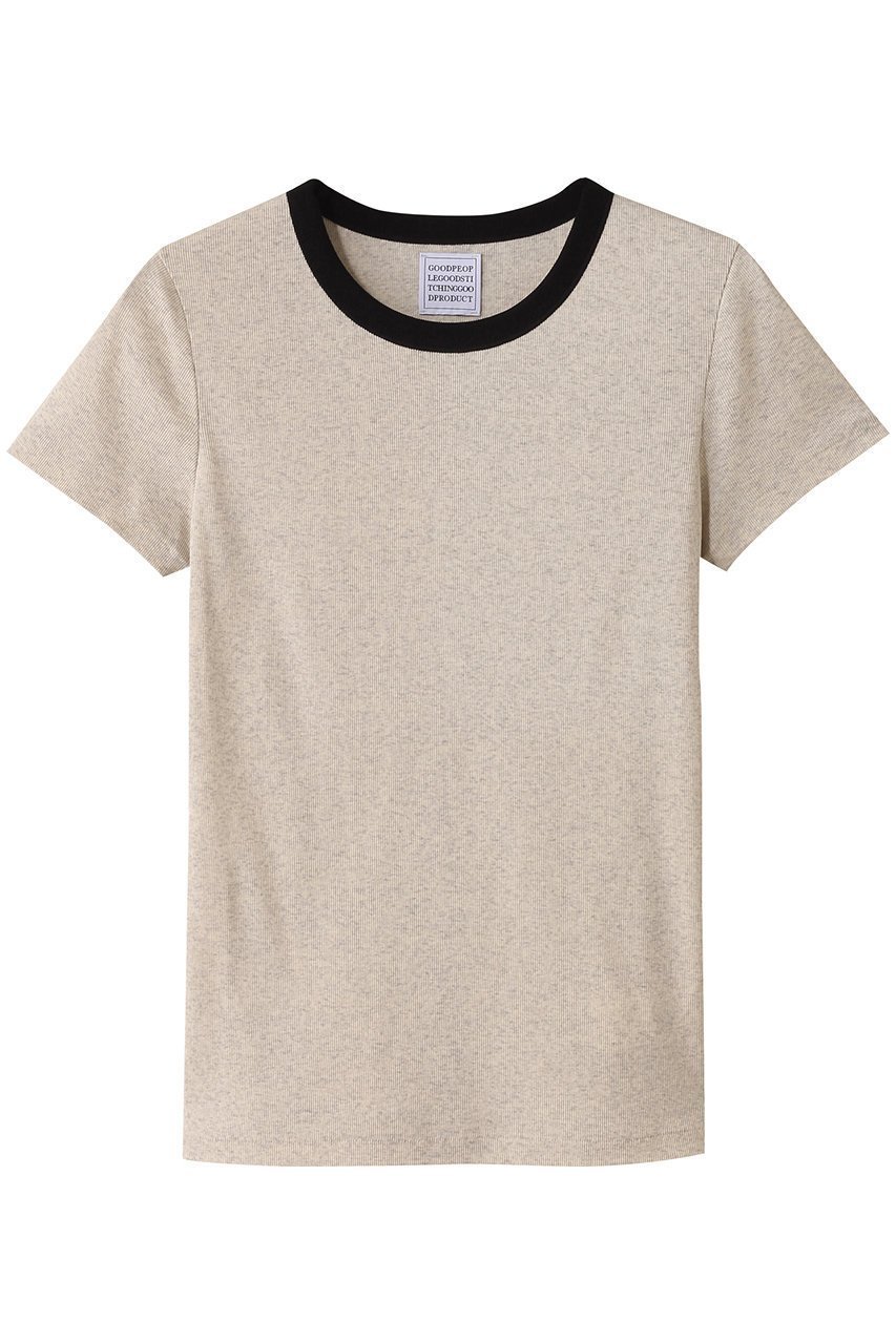 【グッド ピープル グッド ステッチング グッド プロダクト/GOOD PEOPLE GOOD STITCHING GOOD PRODUCT】のコントラスト トリム ショートスリーブ Tシャツ 人気、トレンドファッション・服の通販 founy(ファニー) 　ファッション　Fashion　レディースファッション　Fashion for Women　トップス・カットソー　Cut & Sew Tops　シャツ・ブラウス・オフィスカジュアル　Elegant Blouses & Button-Ups　ロングTシャツ・Tシャツ　Longline T-Shirts & Tees　カットソー・ベーシックTシャツ　Cut-and-Sewn Tops / Stretch Tees & Basics　おすすめ　Recommended / Our Picks　ショート　Short, Short Length　ストレッチ　Stretch, Stretchy Fabric　スリーブ　Sleeve, Long Sleeve / Short Sleeve　エレガント 上品　Elegant　夏　Summer　春　Spring　S/S・春夏　SS, Spring/Summer, Warm Season　 other-1|ID: prp329100004904814 ipo3291000000036715538