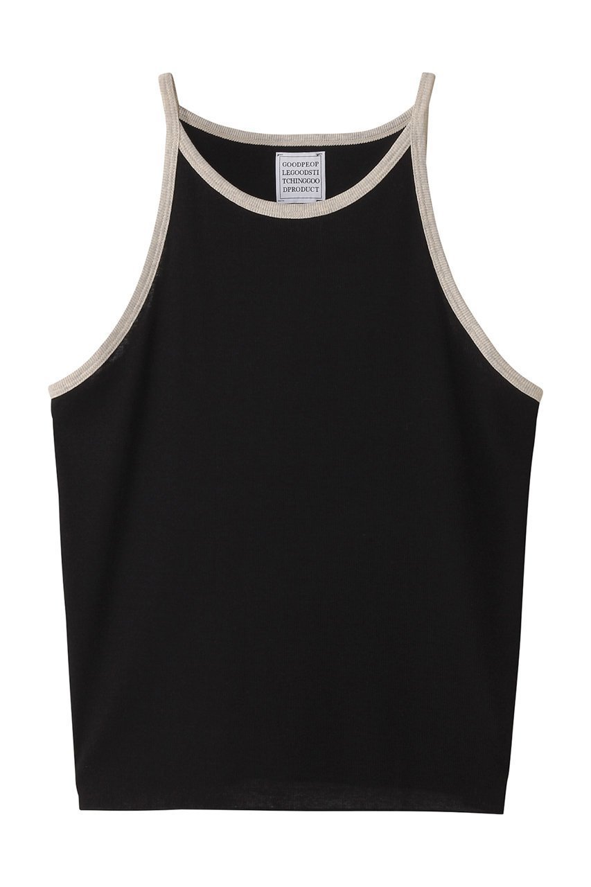 【グッド ピープル グッド ステッチング グッド プロダクト/GOOD PEOPLE GOOD STITCHING GOOD PRODUCT】のコントラスト トリム キャミソール インテリア・キッズ・メンズ・レディースファッション・服の通販 founy(ファニー) 　ファッション　Fashion　レディースファッション　Fashion for Women　トップス・カットソー　Cut & Sew Tops　キャミソール&ノースリーブ　Camisoles & Sleeveless Tops　シャツ・ブラウス・オフィスカジュアル　Elegant Blouses & Button-Ups　ロングTシャツ・Tシャツ　Longline T-Shirts & Tees　カットソー・ベーシックTシャツ　Cut-and-Sewn Tops / Stretch Tees & Basics　キャミソール　Camisole, Spaghetti Strap Top　ストレッチ　Stretch, Stretchy Fabric　タンク　Tank Top, Sleeveless Top　ブラック×ベージュトップ|ID: prp329100004904816 ipo3291000000036715566