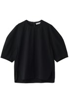 【エブール/ebure】のソフトツイストポンチ ボリュームスリーブカットソー 人気、トレンドファッション・服の通販 founy(ファニー) ファッション Fashion レディースファッション Fashion for Women トップス・カットソー Cut & Sew Tops シャツ・ブラウス・オフィスカジュアル Elegant Blouses & Button-Ups ロングTシャツ・Tシャツ Longline T-Shirts & Tees カットソー・ベーシックTシャツ Cut-and-Sewn Tops / Stretch Tees & Basics ボリューム袖・フリルスリーブブラウス Voluminous & Ruffle Sleeves / Puffy Sleeve Tops カットソー Cut and Sewn Top ショート Short, Short Length シンプル Simple, Minimal スリット Slit, Slit Detail スリーブ Sleeve, Long Sleeve / Short Sleeve バランス Balance, Style Balance thumbnail ブラック|ID: prp329100004904818 ipo3291000000036715590