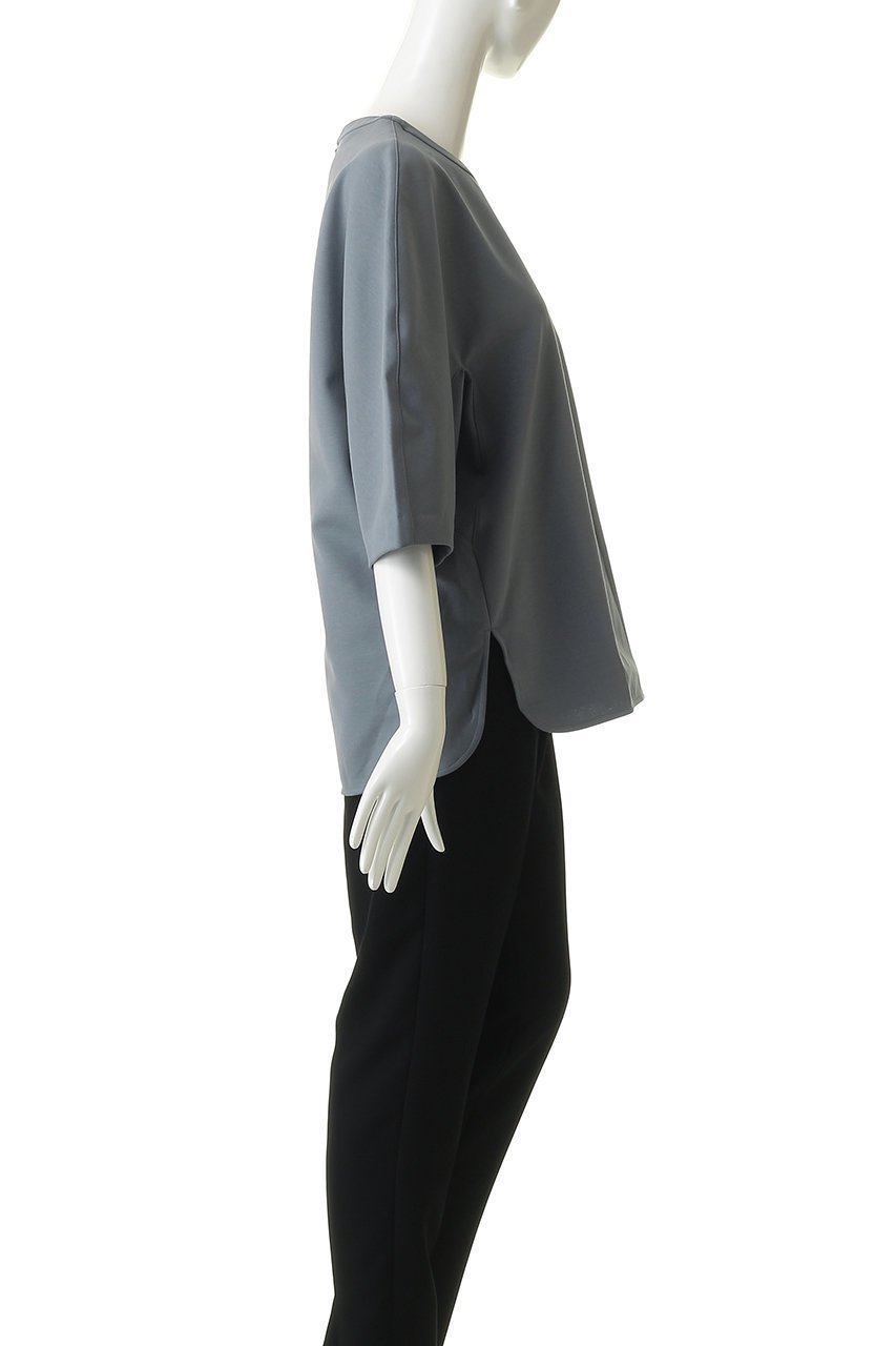 【エブール/ebure】のソフトツイストポンチ ボリュームスリーブカットソー 人気、トレンドファッション・服の通販 founy(ファニー) 　ファッション　Fashion　レディースファッション　Fashion for Women　トップス・カットソー　Cut & Sew Tops　シャツ・ブラウス・オフィスカジュアル　Elegant Blouses & Button-Ups　ロングTシャツ・Tシャツ　Longline T-Shirts & Tees　カットソー・ベーシックTシャツ　Cut-and-Sewn Tops / Stretch Tees & Basics　ボリューム袖・フリルスリーブブラウス　Voluminous & Ruffle Sleeves / Puffy Sleeve Tops　カットソー　Cut and Sewn Top　ショート　Short, Short Length　シンプル　Simple, Minimal　スリット　Slit, Slit Detail　スリーブ　Sleeve, Long Sleeve / Short Sleeve　バランス　Balance, Style Balance　other-3|ID: prp329100004904818 ipo3291000000036715592