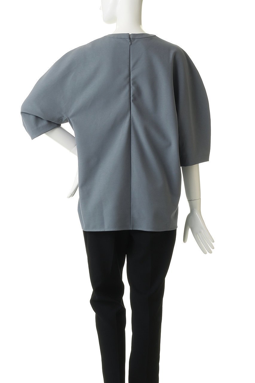 【エブール/ebure】のソフトツイストポンチ ボリュームスリーブカットソー 人気、トレンドファッション・服の通販 founy(ファニー) 　ファッション　Fashion　レディースファッション　Fashion for Women　トップス・カットソー　Cut & Sew Tops　シャツ・ブラウス・オフィスカジュアル　Elegant Blouses & Button-Ups　ロングTシャツ・Tシャツ　Longline T-Shirts & Tees　カットソー・ベーシックTシャツ　Cut-and-Sewn Tops / Stretch Tees & Basics　ボリューム袖・フリルスリーブブラウス　Voluminous & Ruffle Sleeves / Puffy Sleeve Tops　カットソー　Cut and Sewn Top　ショート　Short, Short Length　シンプル　Simple, Minimal　スリット　Slit, Slit Detail　スリーブ　Sleeve, Long Sleeve / Short Sleeve　バランス　Balance, Style Balance　other-4|ID: prp329100004904818 ipo3291000000036715593