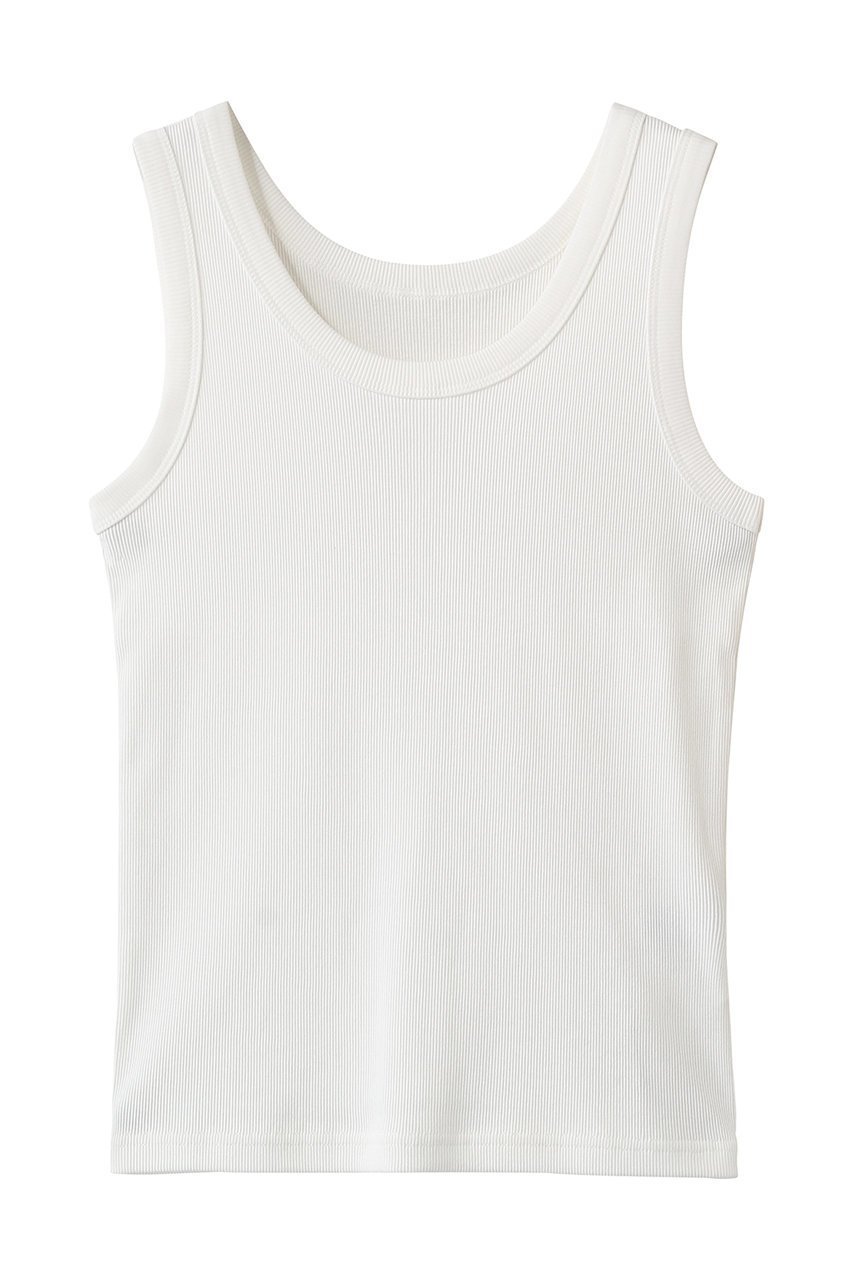 【ティアラ/Tiara】のリブタンクトップ インテリア・キッズ・メンズ・レディースファッション・服の通販 founy(ファニー) 　ファッション　Fashion　レディースファッション　Fashion for Women　トップス・カットソー　Cut & Sew Tops　キャミソール&ノースリーブ　Camisoles & Sleeveless Tops　シャツ・ブラウス・オフィスカジュアル　Elegant Blouses & Button-Ups　ロングTシャツ・Tシャツ　Longline T-Shirts & Tees　カットソー・ベーシックTシャツ　Cut-and-Sewn Tops / Stretch Tees & Basics　インナー　Innerwear　キャミソール　Camisole, Spaghetti Strap Top　コンパクト　Compact, Small Size　シンプル　Simple, Minimal　タンク　Tank Top, Sleeveless Top　ベーシック　Basic, Essential　ホワイト|ID: prp329100004904823 ipo3291000000036715634