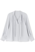 【アドーア/ADORE】のバックサテンジョーゼットブラウス 人気、トレンドファッション・服の通販 founy(ファニー) ファッション Fashion レディースファッション Fashion for Women トップス・カットソー Cut & Sew Tops シャツ・ブラウス・オフィスカジュアル Elegant Blouses & Button-Ups バッグ Bags サテン Satin, Glossy Fabric ジョーゼット Georgette, Semi-Sheer Fabric ストレッチ Stretch, Stretchy Fabric スリーブ Sleeve, Long Sleeve / Short Sleeve フレア Flare, Flared ロング Long, Long-Length エレガント 上品 Elegant thumbnail ブルー|ID: prp329100004904828 ipo3291000000036715669