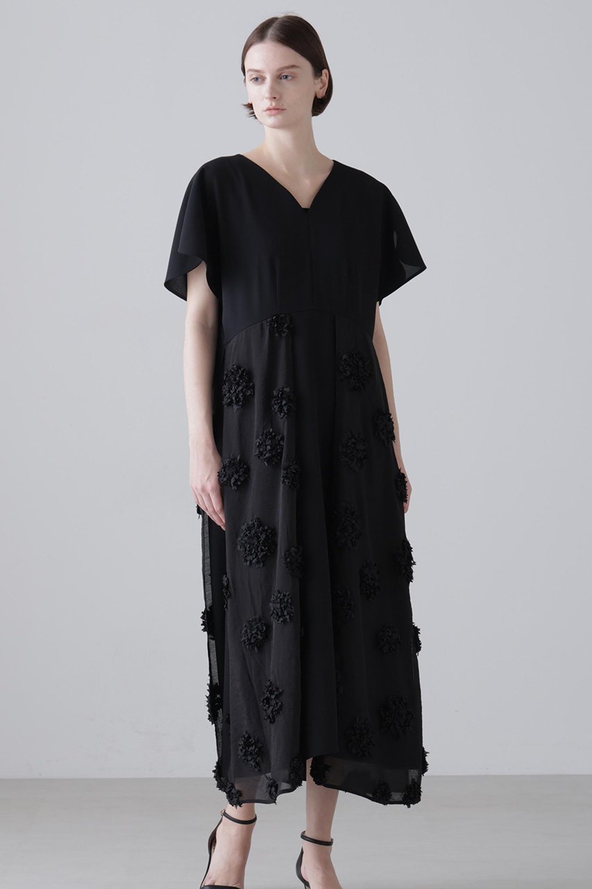 【アドーア/ADORE】のドットフラワーエンブロイダリーワンピース 人気、トレンドファッション・服の通販 founy(ファニー) 　ファッション　Fashion　レディースファッション　Fashion for Women　ワンピース　Dresses　チュニック　Tunic Tops & Dresses　アンダー　Underwear Essentials　エンブロイダリー　Embroidery Design　オケージョン　Occasion Wear　シアー　Sheer, See-Through　チュニック　Tunic, Long Top　ドット　Polka Dot, Dot Pattern　フラワー　Flower, Floral　ロング　Long, Long-Length　other-2|ID: prp329100004904830 ipo3291000000036715681