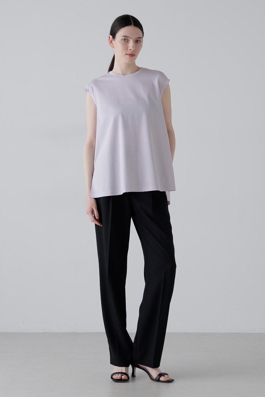 【アドーア/ADORE】のハイゲージコンパクトジャージーノースリーブ 人気、トレンドファッション・服の通販 founy(ファニー) 　ファッション　Fashion　レディースファッション　Fashion for Women　トップス・カットソー　Cut & Sew Tops　キャミソール&ノースリーブ　Camisoles & Sleeveless Tops　シャツ・ブラウス・オフィスカジュアル　Elegant Blouses & Button-Ups　ロングTシャツ・Tシャツ　Longline T-Shirts & Tees　カットソー・ベーシックTシャツ　Cut-and-Sewn Tops / Stretch Tees & Basics　キャミソール　Camisole, Spaghetti Strap Top　スリット　Slit, Slit Detail　タンク　Tank Top, Sleeveless Top　ノースリーブ　Sleeveless, No-Sleeve　エレガント 上品　Elegant　other-2|ID: prp329100004904834 ipo3291000000036746855