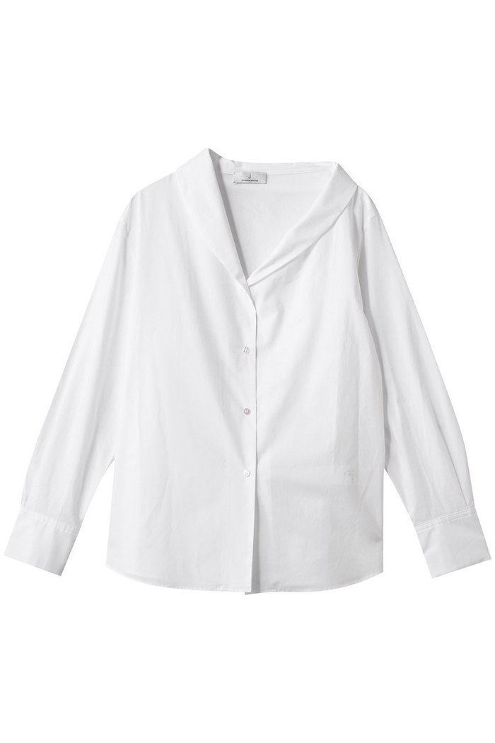 【ジェイドット/j.】の高密度コットンアシメブラウス インテリア・キッズ・メンズ・レディースファッション・服の通販 founy(ファニー) https://founy.com/ ファッション Fashion レディースファッション Fashion for Women トップス・カットソー Cut & Sew Tops シャツ・ブラウス・オフィスカジュアル Elegant Blouses & Button-Ups アシンメトリー Asymmetrical Style スリーブ Sleeve, Long Sleeve / Short Sleeve タイプライター Typewriter Fabric, Crisp Cotton ロング Long, Long-Length エレガント 上品 Elegant |ID: prp329100004904838 ipo3291000000036715744