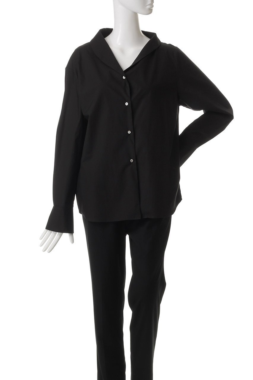 【ジェイドット/j.】の高密度コットンアシメブラウス 人気、トレンドファッション・服の通販 founy(ファニー) 　ファッション　Fashion　レディースファッション　Fashion for Women　トップス・カットソー　Cut & Sew Tops　シャツ・ブラウス・オフィスカジュアル　Elegant Blouses & Button-Ups　アシンメトリー　Asymmetrical Style　スリーブ　Sleeve, Long Sleeve / Short Sleeve　タイプライター　Typewriter Fabric, Crisp Cotton　ロング　Long, Long-Length　エレガント 上品　Elegant　other-2|ID: prp329100004904838 ipo3291000000036715747