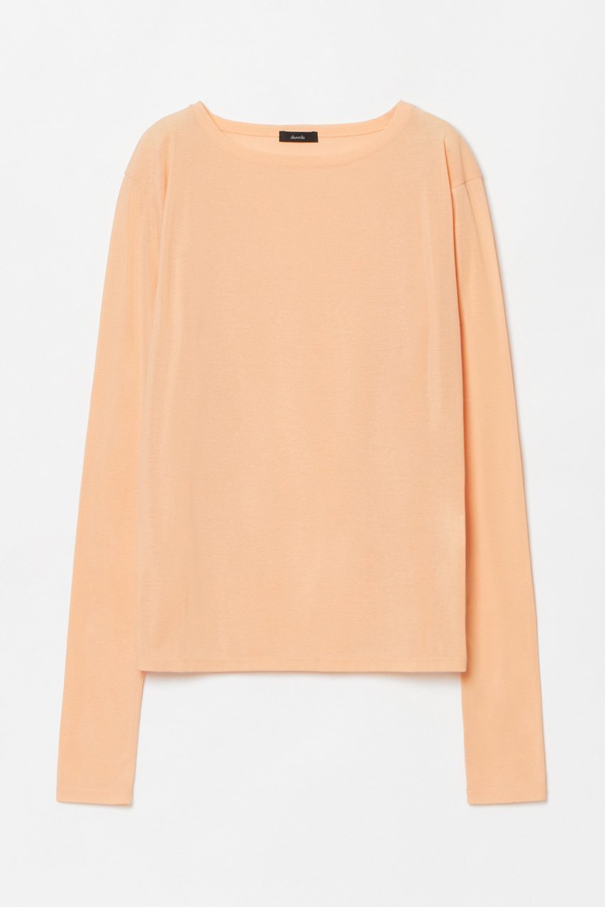 【アルアバイル/allureville】のシアーフライスロングスリープルオーバー インテリア・キッズ・メンズ・レディースファッション・服の通販 founy(ファニー) 　ファッション　Fashion　レディースファッション　Fashion for Women　トップス・カットソー　Cut & Sew Tops　シャツ・ブラウス・オフィスカジュアル　Elegant Blouses & Button-Ups　ロングTシャツ・Tシャツ　Longline T-Shirts & Tees　カジュアルプルオーバー・ニットトップス　Pullovers & Knit Tops / Casual Pullovers　カットソー・ベーシックTシャツ　Cut-and-Sewn Tops / Stretch Tees & Basics　おすすめ　Recommended / Our Picks　インナー　Innerwear　カットソー　Cut and Sewn Top　シアー　Sheer, See-Through　ジャケット　Jacket, Outerwear　スリーブ　Sleeve, Long Sleeve / Short Sleeve　ロング　Long, Long-Length　春　Spring　オレンジ|ID: prp329100004904849 ipo3291000000036715854