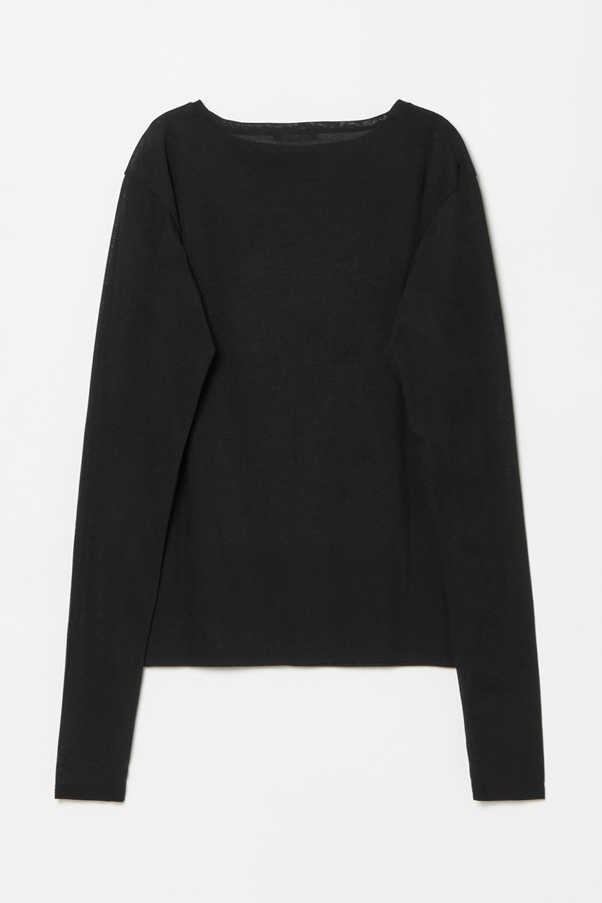 【アルアバイル/allureville】のシアーフライスロングスリープルオーバー 人気、トレンドファッション・服の通販 founy(ファニー) 　ファッション　Fashion　レディースファッション　Fashion for Women　トップス・カットソー　Cut & Sew Tops　シャツ・ブラウス・オフィスカジュアル　Elegant Blouses & Button-Ups　ロングTシャツ・Tシャツ　Longline T-Shirts & Tees　カジュアルプルオーバー・ニットトップス　Pullovers & Knit Tops / Casual Pullovers　カットソー・ベーシックTシャツ　Cut-and-Sewn Tops / Stretch Tees & Basics　おすすめ　Recommended / Our Picks　インナー　Innerwear　カットソー　Cut and Sewn Top　シアー　Sheer, See-Through　ジャケット　Jacket, Outerwear　スリーブ　Sleeve, Long Sleeve / Short Sleeve　ロング　Long, Long-Length　春　Spring　other-2|ID: prp329100004904849 ipo3291000000036715857