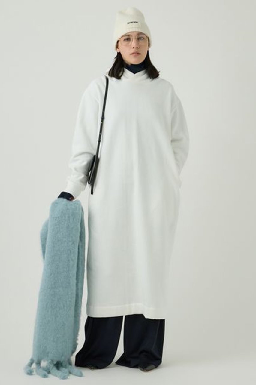 【カオス/Chaos】の【WHY NOT NOW】リノフーディワンピース インテリア・キッズ・メンズ・レディースファッション・服の通販 founy(ファニー) 　ファッション　Fashion　レディースファッション　Fashion for Women　ワンピース　Dresses　チュニック　Tunic Tops & Dresses　チュニック　Tunic, Long Top　フォルム　Silhouette, Form　ロング　Long, Long-Length　A/W・秋冬　Autumn/Winter　ホワイト|ID: prp329100004904853 ipo3291000000036715878