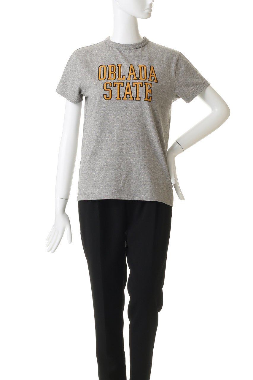 【オブラダ/Oblada】のSTATE Tシャツ 人気、トレンドファッション・服の通販 founy(ファニー) 　ファッション　Fashion　レディースファッション　Fashion for Women　トップス・カットソー　Cut & Sew Tops　シャツ・ブラウス・オフィスカジュアル　Elegant Blouses & Button-Ups　ロングTシャツ・Tシャツ　Longline T-Shirts & Tees　カットソー・ベーシックTシャツ　Cut-and-Sewn Tops / Stretch Tees & Basics　インナー　Innerwear　グラフィック　Graphic, Graphic Design　ショート　Short, Short Length　ジャケット　Jacket, Outerwear　スラックス　Slacks, Dress Pants　スリーブ　Sleeve, Long Sleeve / Short Sleeve　デニム　Denim, Jeans Material　バランス　Balance, Style Balance　フロント　Front, Front Design　other-2|ID: prp329100004904855 ipo3291000000036715897