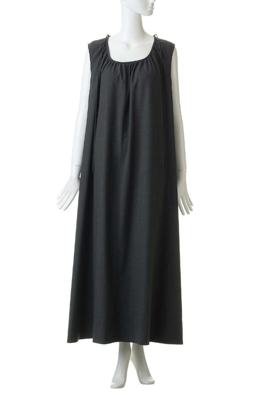 【エブール/ebure】のライトトロピカルウール ボリュームワンピース 人気、トレンドファッション・服の通販 founy(ファニー) 　ファッション　Fashion　レディースファッション　Fashion for Women　ワンピース　Dresses　チュニック　Tunic Tops & Dresses　なめらか　Smooth, Silky Texture　ウォッシャブル　Machine Washable　ギャザー　Gathered, Ruffled　シンプル　Simple, Minimal　ジャケット　Jacket, Outerwear　タンク　Tank Top, Sleeveless Top　チュニック　Tunic, Long Top　デコルテ　Décolleté, Neckline　バランス　Balance, Style Balance　リボン　Ribbon, Bow　other-6|ID: prp329100004904856 ipo3291000000036715912