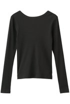 【ティアラ/Tiara】のバックオープンリブTシャツ 人気、トレンドファッション・服の通販 founy(ファニー) ファッション Fashion レディースファッション Fashion for Women トップス・カットソー Cut & Sew Tops シャツ・ブラウス・オフィスカジュアル Elegant Blouses & Button-Ups ロングTシャツ・Tシャツ Longline T-Shirts & Tees カットソー・ベーシックTシャツ Cut-and-Sewn Tops / Stretch Tees & Basics インナー Innerwear コンパクト Compact, Small Size ショート Short, Short Length シンプル Simple, Minimal スリーブ Sleeve, Long Sleeve / Short Sleeve thumbnail チャコールグレー|ID: prp329100004904864 ipo3291000000036715978