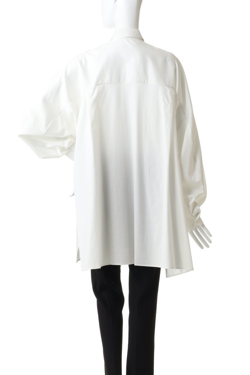 【グラフペーパー/Graphpaper】のSilicon Poplin Deep Slit Regular Collar Shirt 人気、トレンドファッション・服の通販 founy(ファニー) 　ファッション　Fashion　レディースファッション　Fashion for Women　トップス・カットソー　Cut & Sew Tops　シャツ・ブラウス・オフィスカジュアル　Elegant Blouses & Button-Ups　おすすめ　Recommended / Our Picks　なめらか　Smooth, Silky Texture　スリット　Slit, Slit Detail　スリーブ　Sleeve, Long Sleeve / Short Sleeve　ドレープ　Drape, Draping Fabric　ロング　Long, Long-Length　ワイド　Wide, Wide Fit　エレガント 上品　Elegant　羽織　Haori, Light Jacket　other-4|ID: prp329100004904866 ipo3291000000036715997