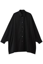 【グラフペーパー/Graphpaper】のSilicon Poplin Deep Slit Regular Collar Shirt BLACK|ID: prp329100004904866 ipo3291000000037322443