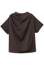 【エムフィル/M Fil】のストレッチWサテン ドレープブラウス 人気、トレンドファッション・服の通販 founy(ファニー) ファッション Fashion レディースファッション Fashion for Women トップス・カットソー Cut & Sew Tops シャツ・ブラウス・オフィスカジュアル Elegant Blouses & Button-Ups アシンメトリー Asymmetrical Style サテン Satin, Glossy Fabric ショート Short, Short Length シンプル Simple, Minimal ストレッチ Stretch, Stretchy Fabric スリーブ Sleeve, Long Sleeve / Short Sleeve エレガント 上品 Elegant thumbnail ダークブラウン|ID: prp329100004904867 ipo3291000000036716001