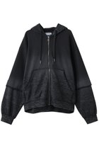 【メゾンスペシャル/MAISON SPECIAL】の【UNISEX】レーススプレーダイ ZIPパーカー 人気、トレンドファッション・服の通販 founy(ファニー) ファッション Fashion レディースファッション Fashion for Women トップス・カットソー Cut & Sew Tops シャツ・ブラウス・オフィスカジュアル Elegant Blouses & Button-Ups レディースパーカー・カジュアルフーディー Casual Hoodies & Sweatshirts ロングTシャツ・Tシャツ Longline T-Shirts & Tees スウェット・クルーネックトップス Sweatshirts & Crewnecks / Relaxed Fit Sweat Tops カットソー・ベーシックTシャツ Cut-and-Sewn Tops / Stretch Tees & Basics ユニセックス Unisex, Genderless グラデーション Gradient, Ombre ショルダー Shoulder, Shoulder Strap ドロップ Drop Shoulder, Dropped Style パーカー Hoodie, Parka ボトム Bottoms, Lower Wear レース Lace, Lace Fabric 無地 Plain, Solid Color thumbnail BLK(ブラック)|ID: prp329100004904872 ipo3291000000036716040