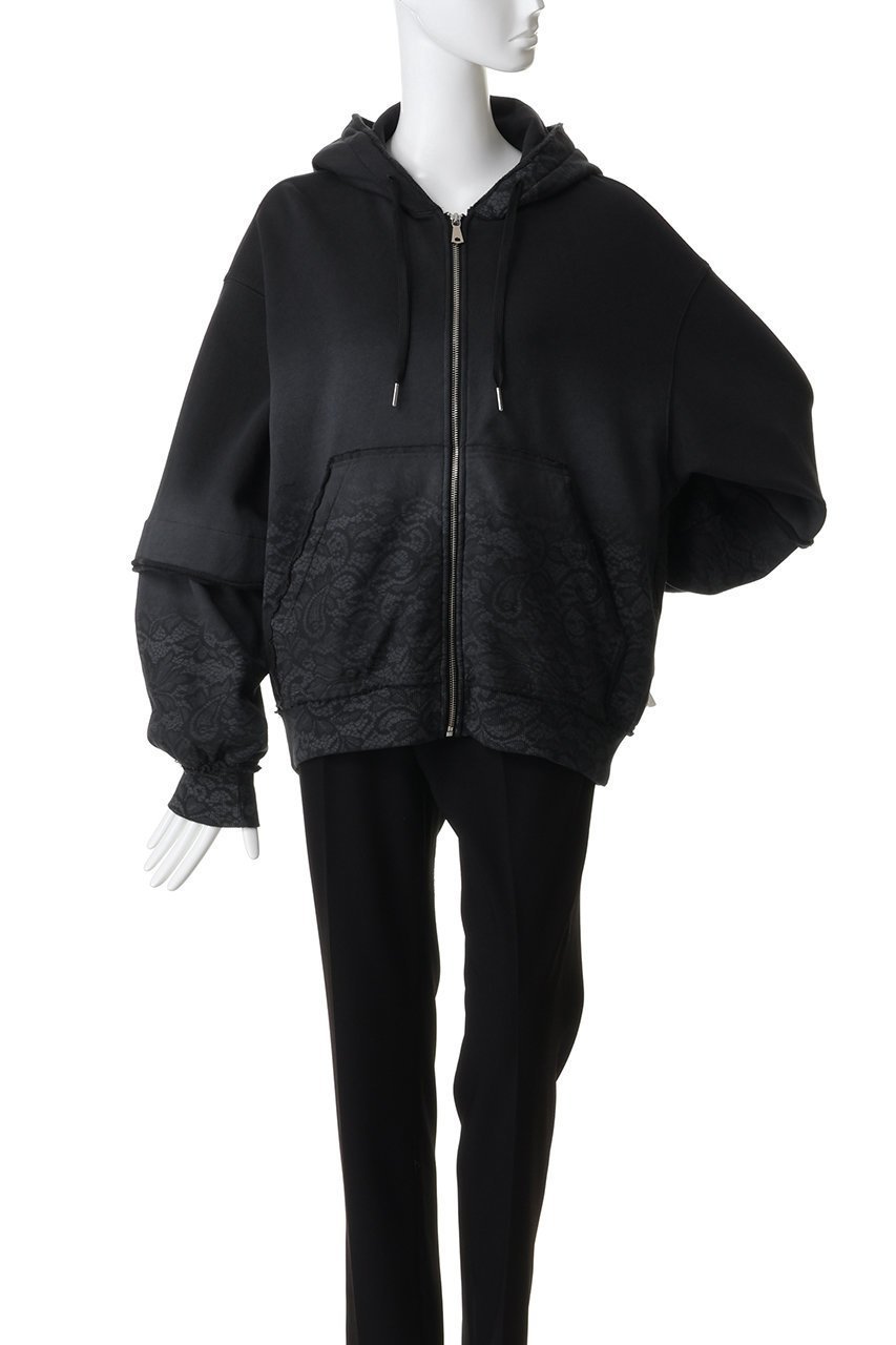 【メゾンスペシャル/MAISON SPECIAL】の【UNISEX】レーススプレーダイ ZIPパーカー 人気、トレンドファッション・服の通販 founy(ファニー) 　ファッション　Fashion　レディースファッション　Fashion for Women　トップス・カットソー　Cut & Sew Tops　シャツ・ブラウス・オフィスカジュアル　Elegant Blouses & Button-Ups　レディースパーカー・カジュアルフーディー　Casual Hoodies & Sweatshirts　ロングTシャツ・Tシャツ　Longline T-Shirts & Tees　スウェット・クルーネックトップス　Sweatshirts & Crewnecks / Relaxed Fit Sweat Tops　カットソー・ベーシックTシャツ　Cut-and-Sewn Tops / Stretch Tees & Basics　ユニセックス　Unisex, Genderless　グラデーション　Gradient, Ombre　ショルダー　Shoulder, Shoulder Strap　ドロップ　Drop Shoulder, Dropped Style　パーカー　Hoodie, Parka　ボトム　Bottoms, Lower Wear　レース　Lace, Lace Fabric　無地　Plain, Solid Color　other-2|ID: prp329100004904872 ipo3291000000036746892
